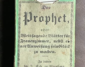 Very Rare Antique German Fortune Telling Cards - Der Prophet - Early 1800’s - Occult - Cabinet of Curiosities - Cartomancy - Numerology