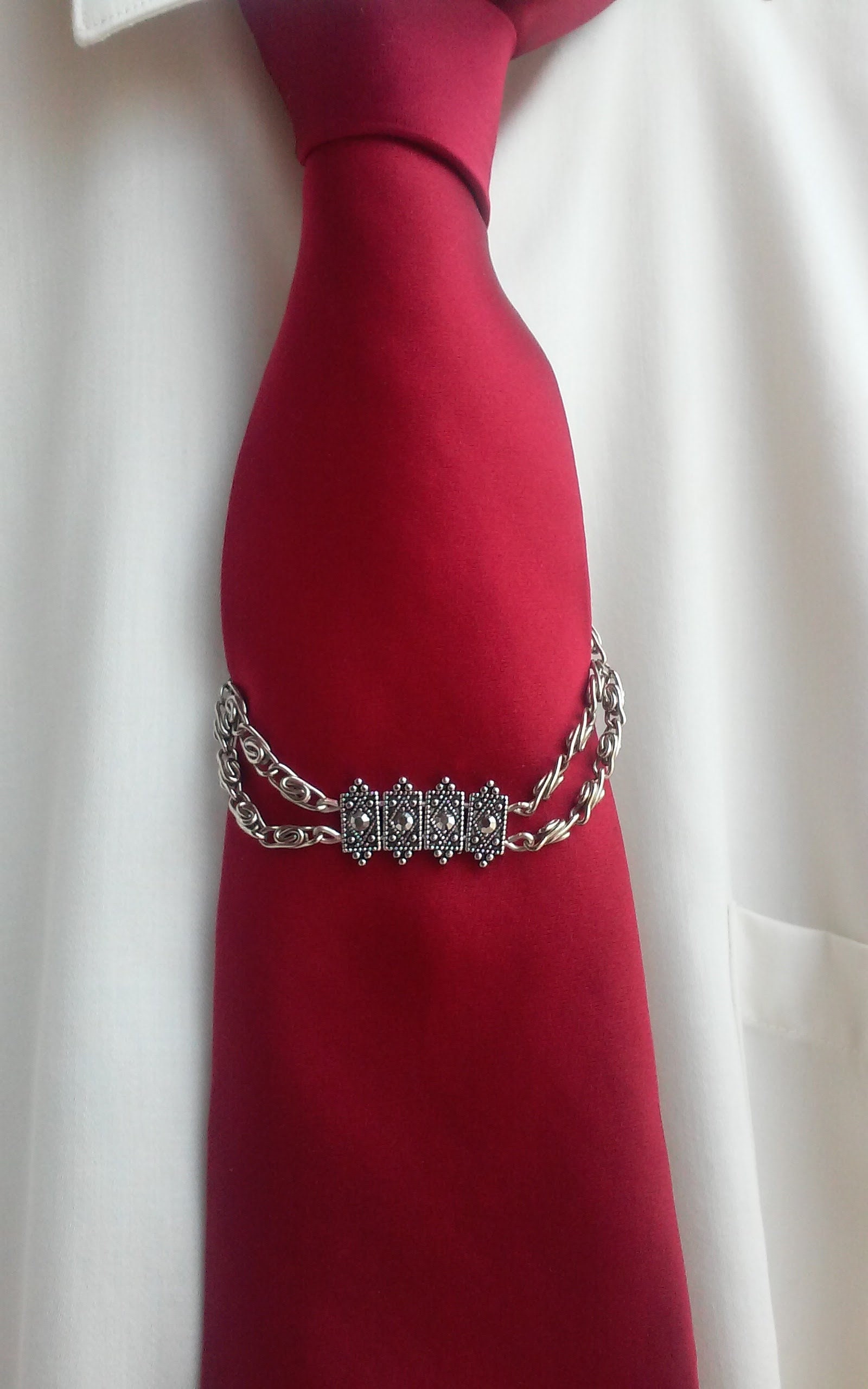 Men's Tie Chain...dressy Edwardian Styling Etsy