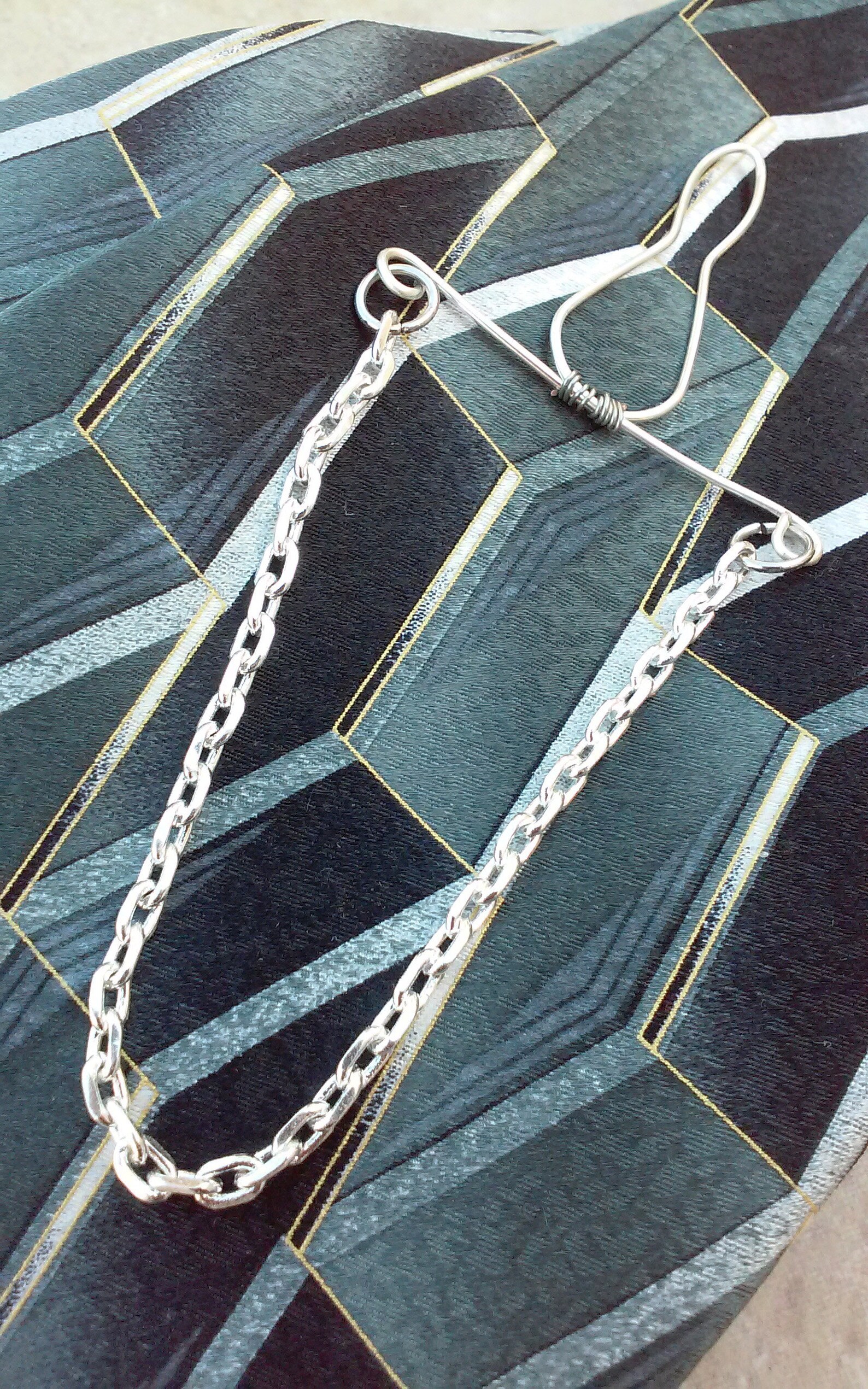Mens Tie Chain...silver Plate Tie Chain...mens Gifts Etsy UK
