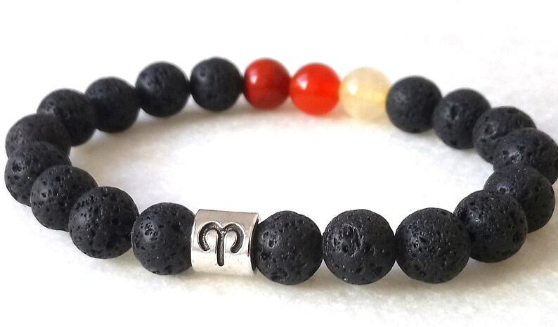 Aries birthstone bracelet Birthstone bracelet Horoscope bracelet Aries bracelet Zodiac bracelet