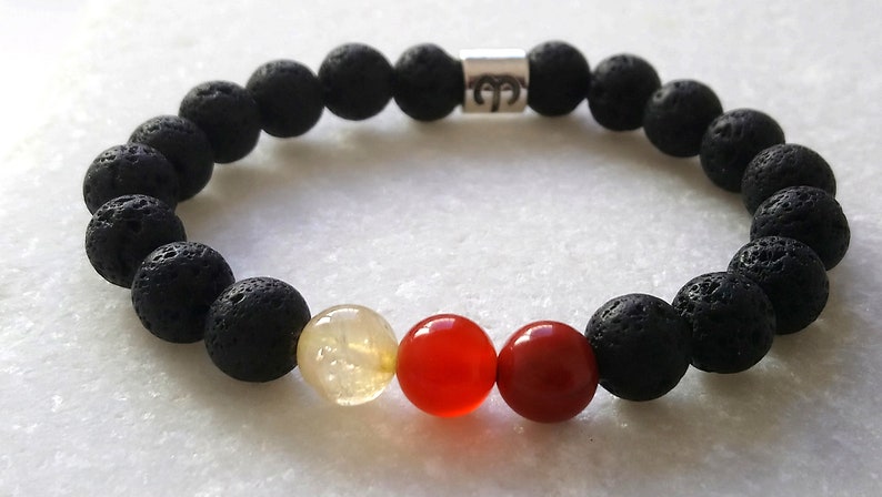 Aries birthstone bracelet Birthstone bracelet Horoscope bracelet Aries bracelet Zodiac bracelet