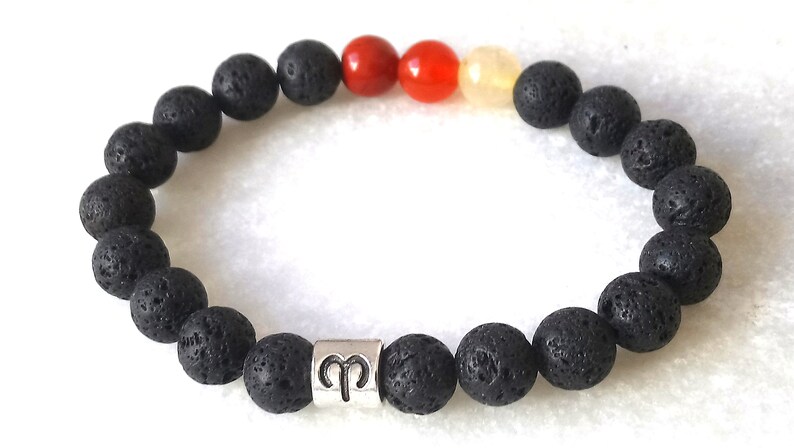 Aries birthstone bracelet Birthstone bracelet Horoscope bracelet Aries bracelet Zodiac bracelet