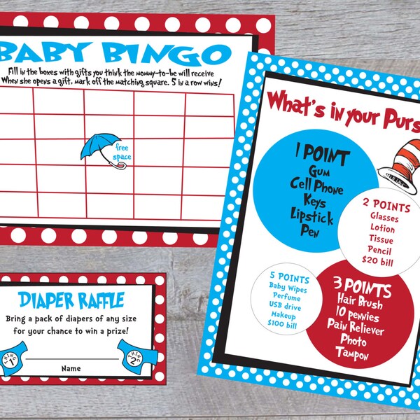 Dr Seuss Baby Shower - Etsy