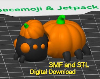 Araignée citrouille Flexi .3MF/.STL pour impression 3D