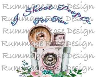 Sublimation Transfer 8.5x11 Ready to Press -- Heat transfer Design -- HTV--photography--camera--photographer