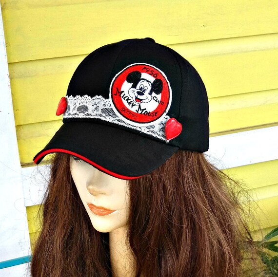 red mickey mouse hat