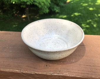 Ceramic Pottery Bowl, small white