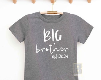 New Big brother Shirt Toddler, New Brother Gift Announcement, Promoted to big brother gift, Big Brother