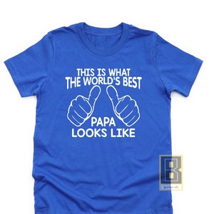 Papa shirt, Papa gifts, WORLD'S BEST PAPA This is what the world's best papa looks like mens T-shirt shirt tshirt gift Father's Day gift
