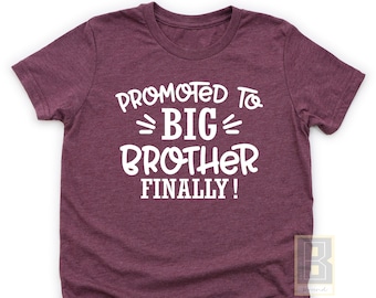 Big brother Toddler Shirt, New Brother Gift, Promoted to big brother gift, Big Brother Shirt, Toddler T Shirt, New Big Brother