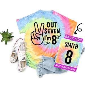8th Birthday Shirt, Eighth Birthday Girl Boy TShirts, Custom Eight Year Old Birthday Girl Shirt, 8 Year old Birthday Gift