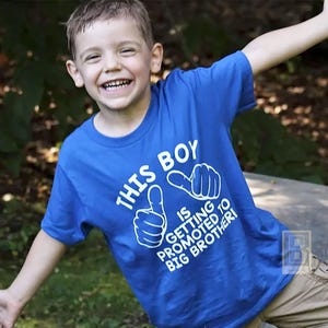 Pregnancy Announcement, Big brother shirt , Promoted to big brother gift, This boy is getting promoted to big brother t-shirt, Pregnancy tee