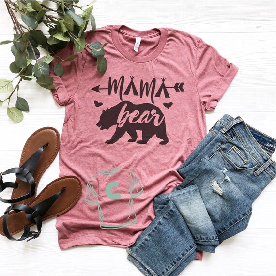 Mama Bear Shirt Mama Bear Mommy and Me Outfit Matching | Etsy