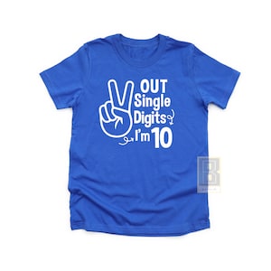 10th birthday Shirt, 10 Years of Awesome, 10th Personalized Gifts, Kids Birthday Tie-Dyed T-Shirt, 10 Year Old Birthday Shirt Boy image 6