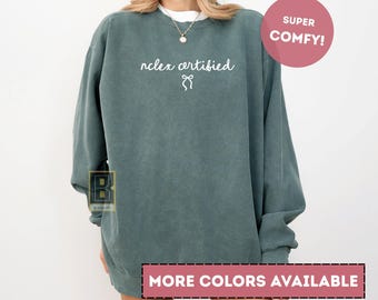 Neonatal Nurse Comfort Colors® Sweatshirt | NICU Nurse Crewneck, Neonatal RN Gift
