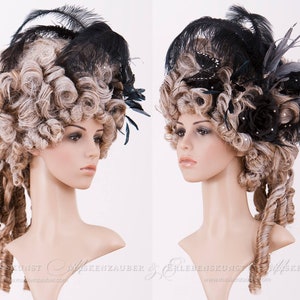 Rococo Wig / Gothic Wig / Marie Antoinette / black-grey