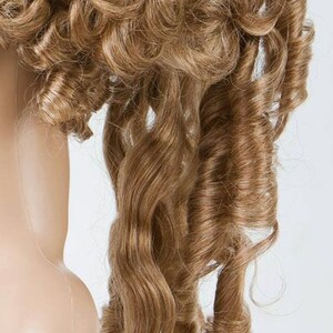 Marie Antoinette Wig // Rococo Wig // Historical Wig // Baroque // Carnival // Mardi Gras Curly Wig Blonde image 3