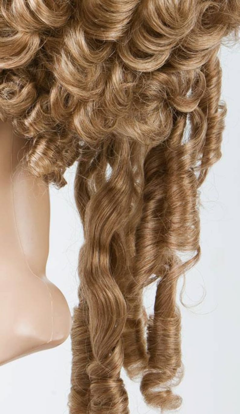 Marie Antoinette Wig // Rococo Wig // Historical Wig // Baroque // Carnival // Mardi Gras Curly Wig Blonde image 3