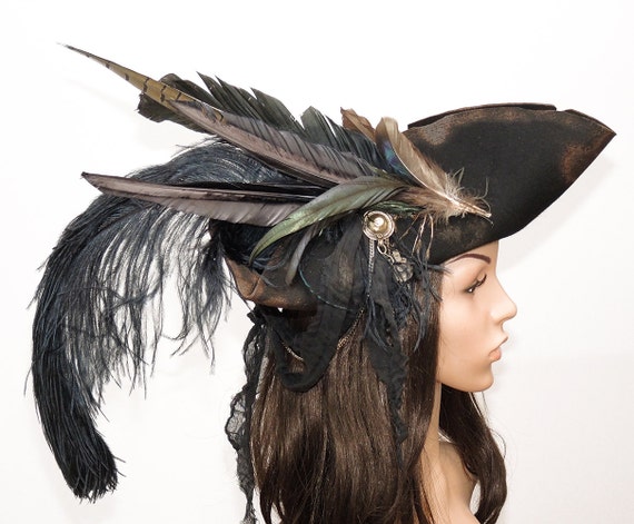 Venezuela Feathers Bride Hat - Wedding Party Hat, Personalized Hat