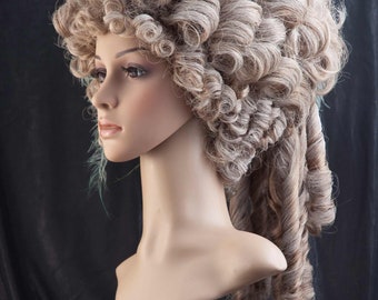 WIG ME UP Karnevalsperücke Barock Blond – Mit Locken & Zöpfen – Für Marie Antoinette Cosplay