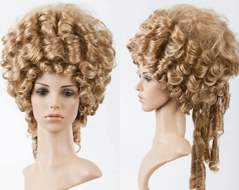 Marie Antoinette Wig // Rococo wig // Historical wig // Baroque // Carnival // Carnival curly wig blonde