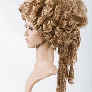 Marie Antoinette Wig // Rococo Wig // Historical Wig // Baroque // Carnival // Mardi Gras Curly Wig Blonde