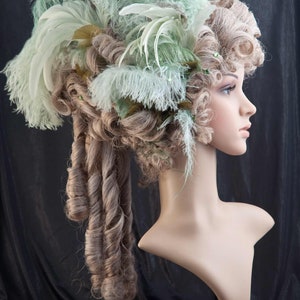 Rococo Wig / Marie Antoinette Wig / powdered-green