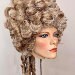 Marie Antoinette Wig // Rococo Wig // Historical Wig // Baroque // Carnival // Mardi Gras Curly Wig Blonde