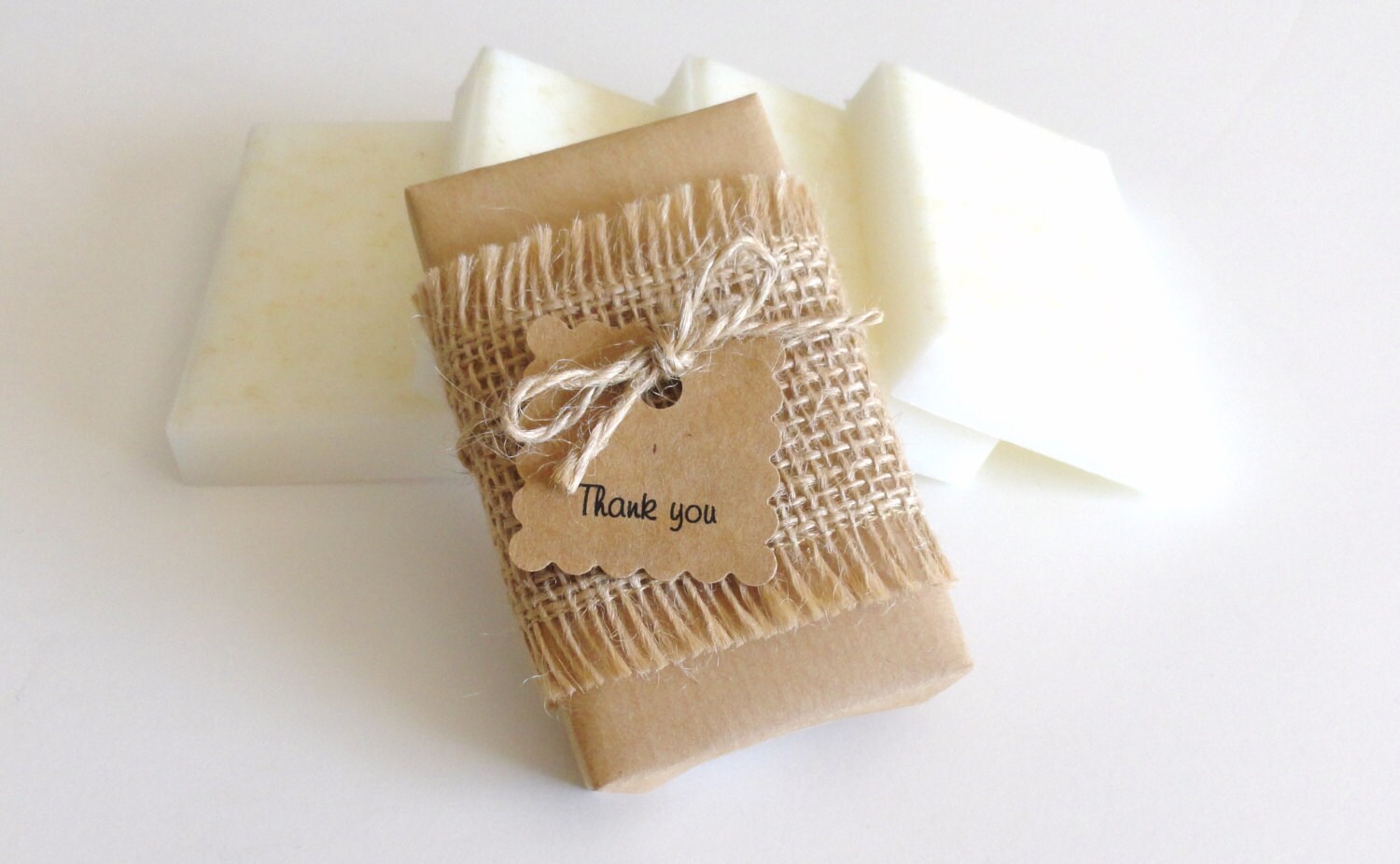 Rustic Soap Party Favors Handmade Soap wrapped in Kraft Etsy