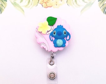 nurse reel badge holder, caregiver, childcare worker