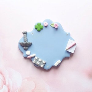 pharmacy badge, pharmacy technician, pharmacist in fimo