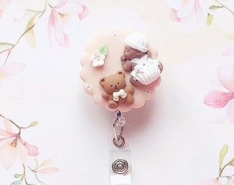 Carrete porta credencial para cuidador de niños, asistente de cuidado de niños, partera