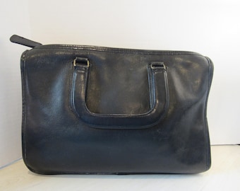 Vintage 90s Coach Black Lenox Brief Leather Briefcase #5213  Made