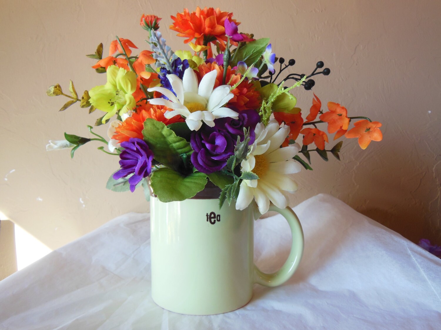 TeaMugFloral ArrangementGift for HerJust Etsy