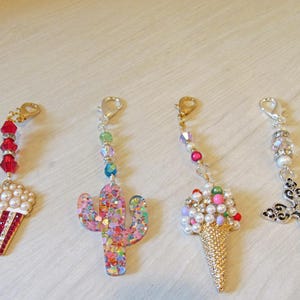 Purse Charms-Zipper Pull-Zipper Bling-Clip on Charm-Backpack Pull-Purse Charm-Journal Charm-Gift For Her