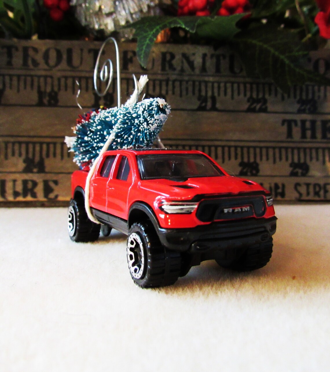 Christmas Tree Ornament-Die Cast Car-2020 Dodge Ram 1500 REBEL | Etsy