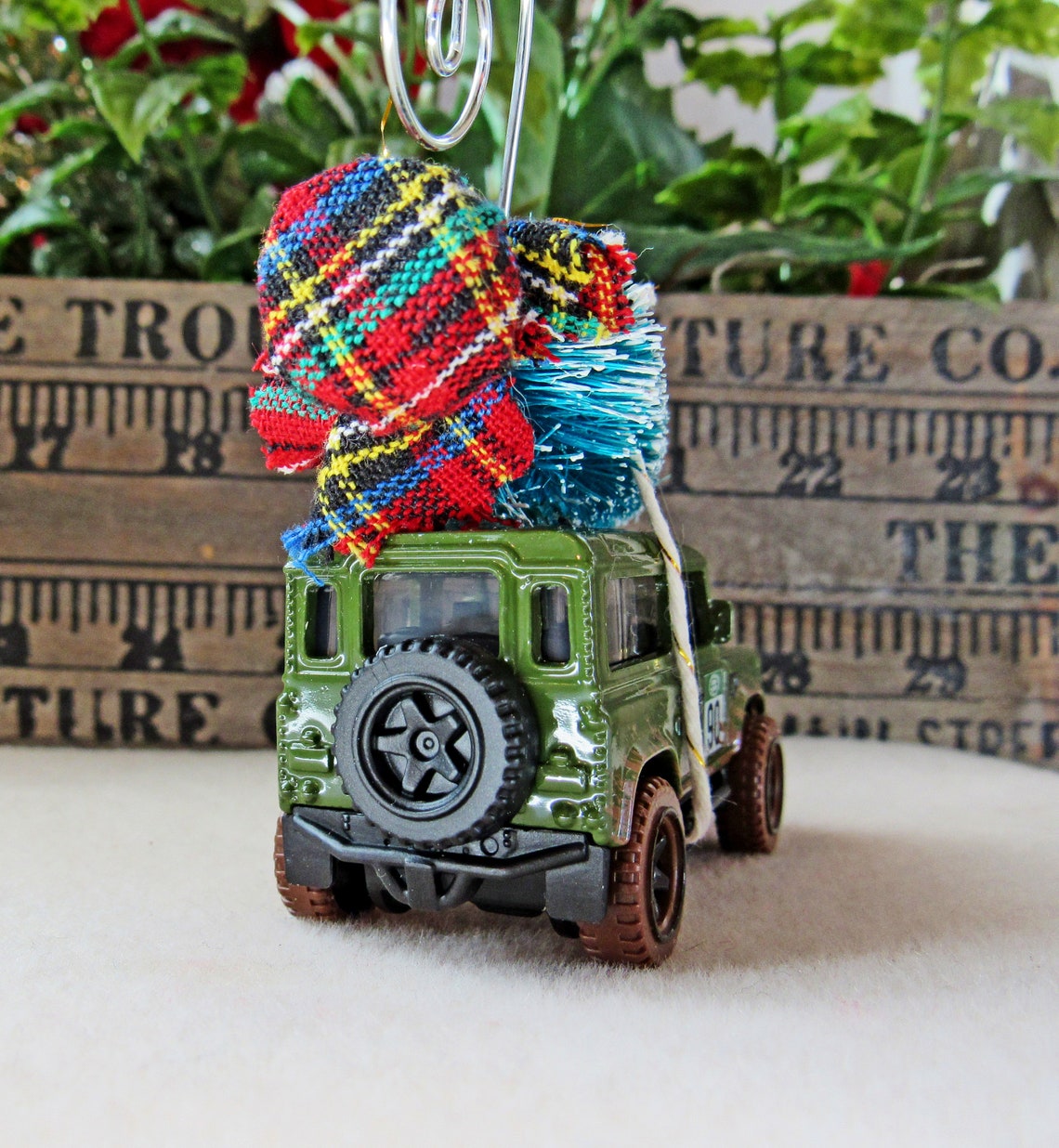 Christmas Tree OrnamentLand Rover Defender 90 with Miniature Etsy