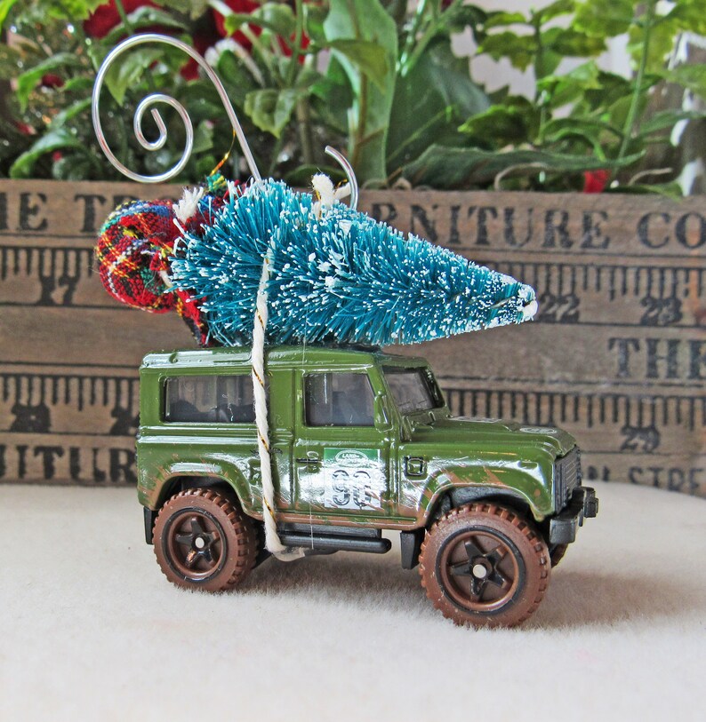 Christmas Tree OrnamentLand Rover Defender 90 with Miniature Etsy