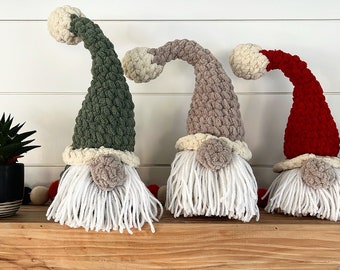Santa Gnome Chubby Holiday Buddy // Crochet Santa // Christmas Santa // Gnome Amigurumi