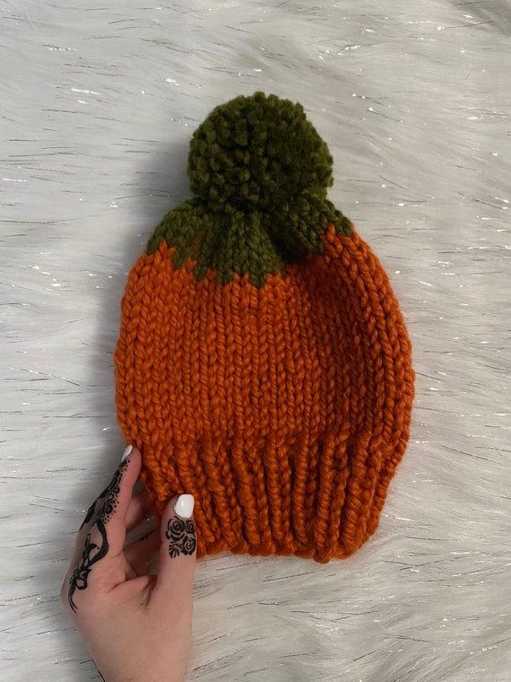 Custom Pumpkin Hat // Adult Hat // Baby Hat // Pumpkin Hat  display picture 2