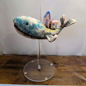 needle felting tutorial  whimsy whale sculpture