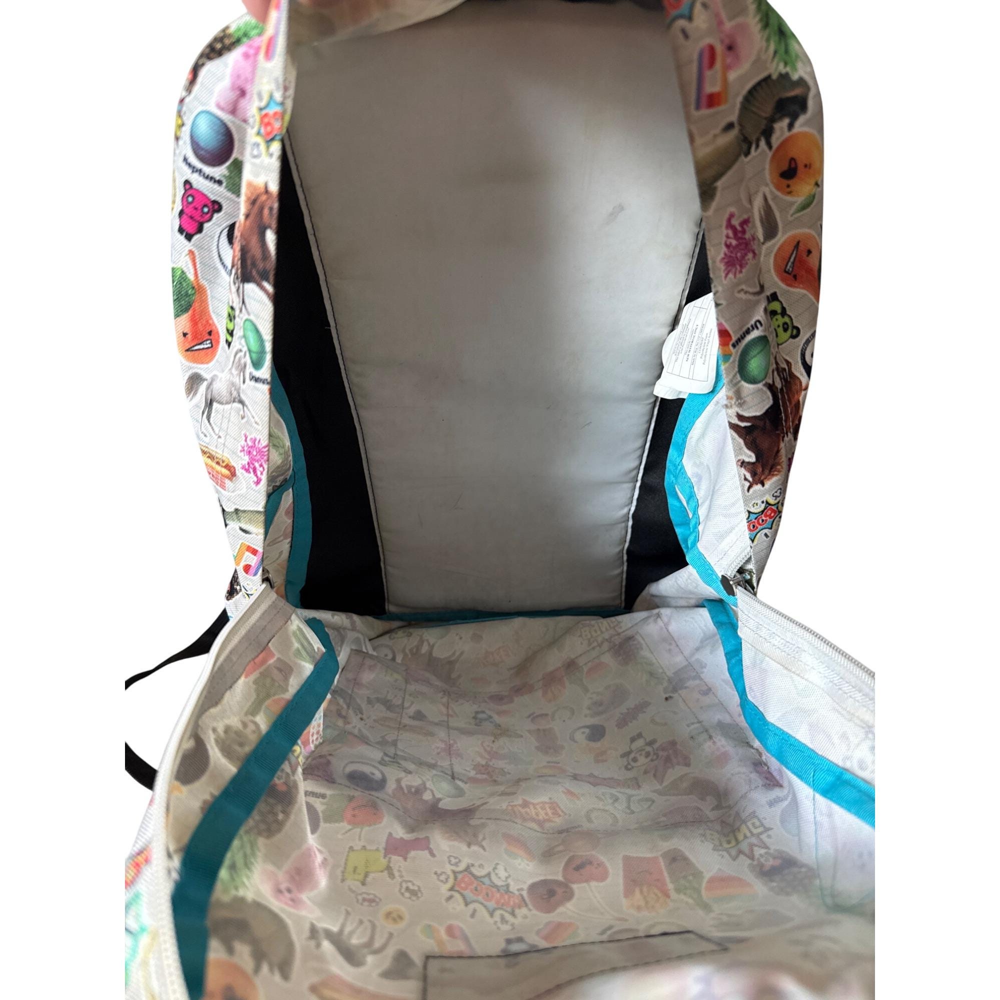 Jansport Full-Size Backpack With Fun Emoji & Animal Print‎ Jansport Rainbow Zebra Leopard Cheetah Animal Print Student  main image 4