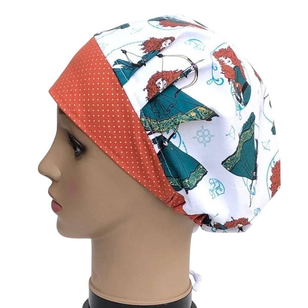 Brave Princess Merida Scrub Cap Surgical Bouffant Hat Women\'s‎ women surgical cap; bouffant style With Elastic | eBay main image 4