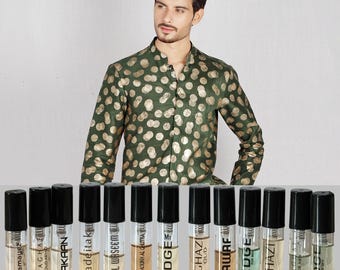 Echantillon de parfum arabe exotique : oud, ambre, musc - Mini vaporisateur de 2 ml