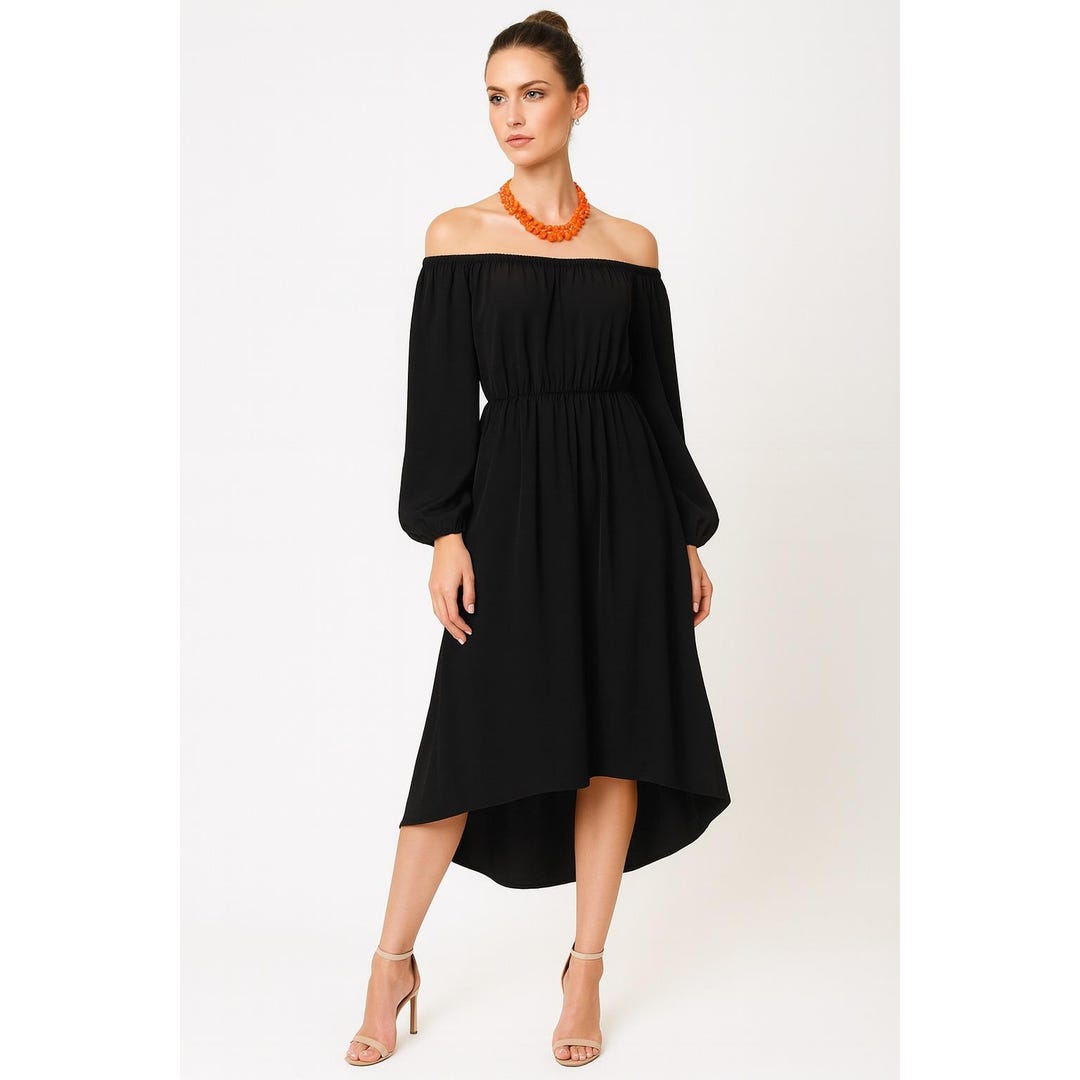 black or white cocktail dresses Luxury and evening dress Brown Leather Sparkly off the shoulder Color:Custom