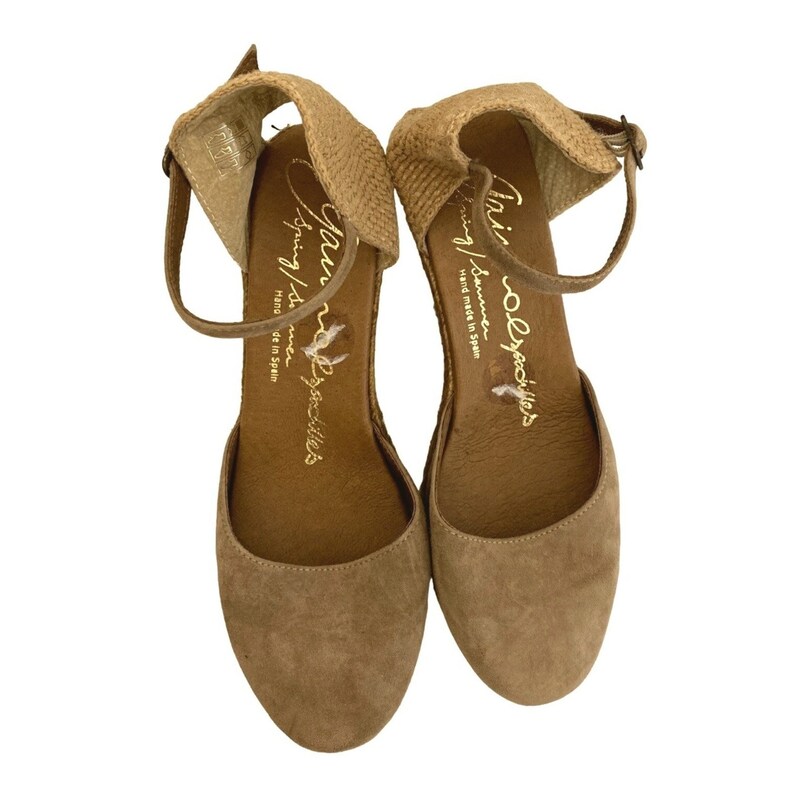 Amiee Sangallo Embroidered Leather Espadrilles