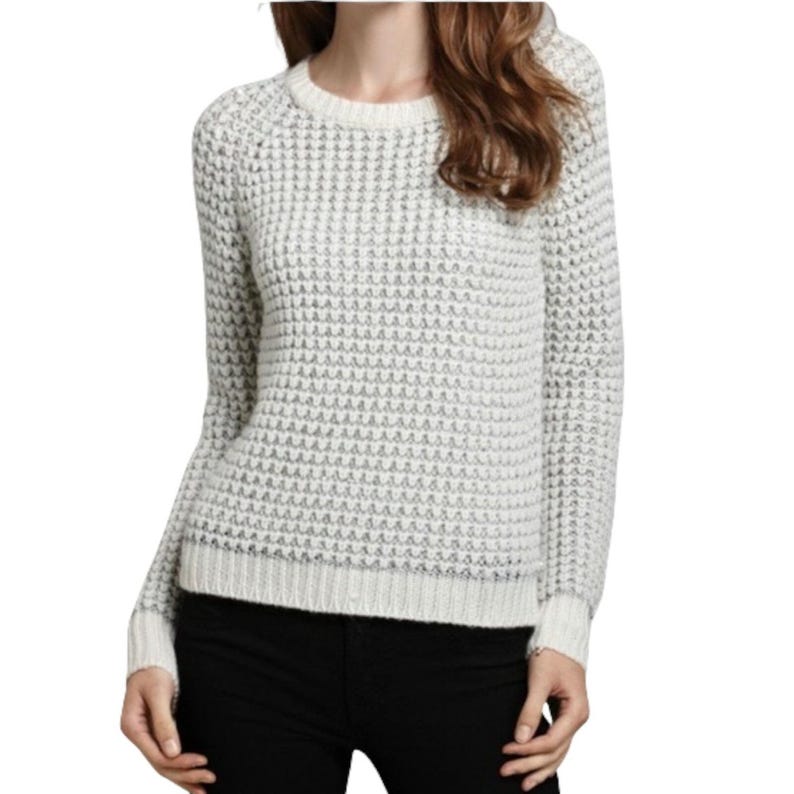 Joie - Pull en laine mélangée à col rond et paillettes argentées métallisées Femme XS image 1