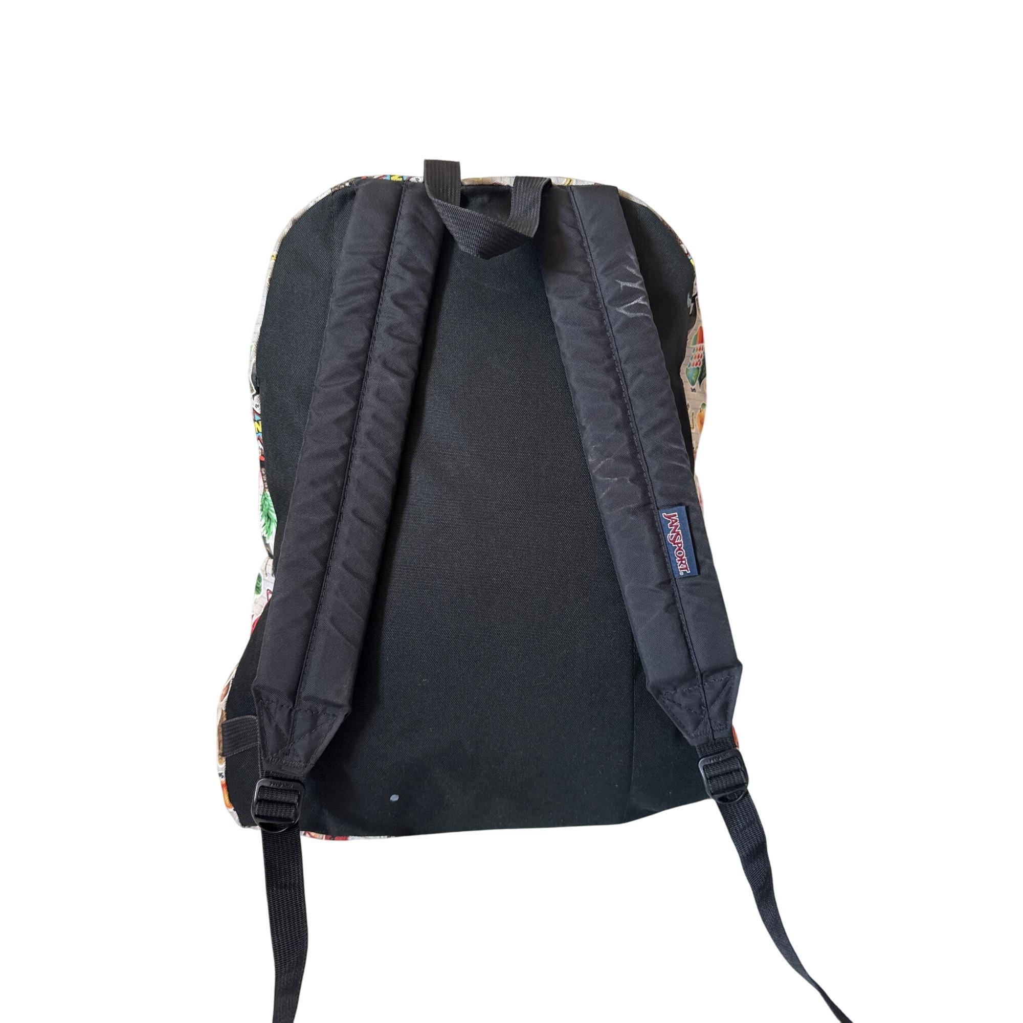 Jansport Full-size Backpack With Fun Emoji & Animal Print - Etsy display picture 1