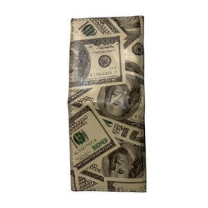 100 Dollar bill Benjamin Franklin Wallet/ Unisex NEW