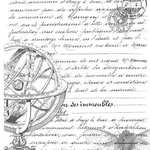 Decoupage Craft Paper by Roycycled Papers Script